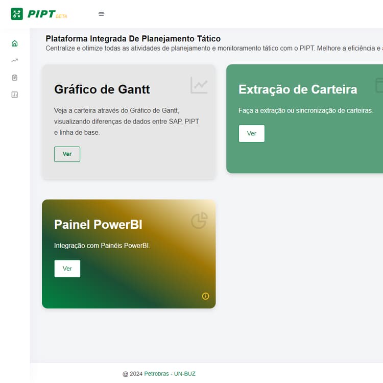 Site banner of PIPT: Petrobras